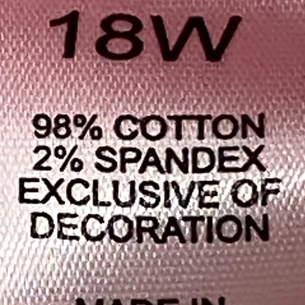 LOGO by Lori Goldstein Sunfaded Wide Leg Jeans in the color Teaberry 18W - Picture 6 of 12